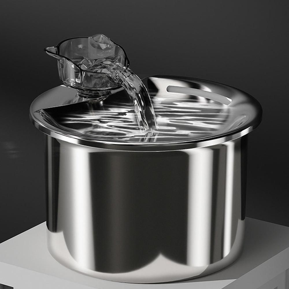 USB Powered 2L Automatic Cat Water Fountain Stainless Steel Pet Water Feeder - view 5