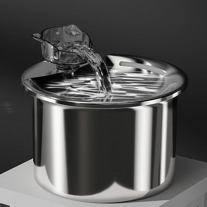 USB Powered 2L Automatic Cat Water Fountain Stainless Steel Pet Water Feeder - view 5