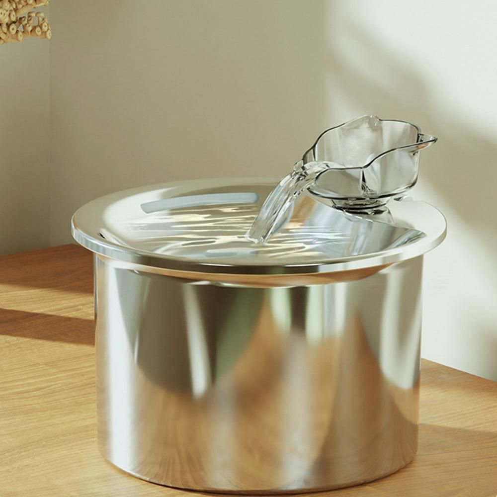USB Powered 2L Automatic Cat Water Fountain Stainless Steel Pet Water Feeder - view 6