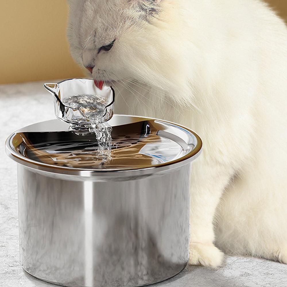 USB Powered 2L Automatic Cat Water Fountain Stainless Steel Pet Water Feeder - view 7