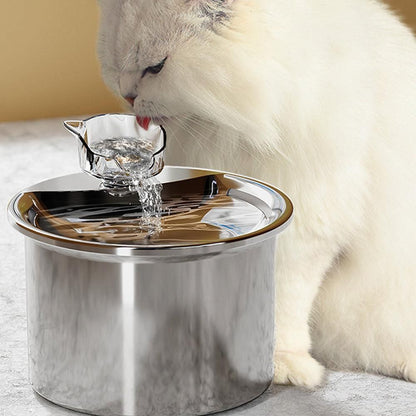 USB Powered 2L Automatic Cat Water Fountain Stainless Steel Pet Water Feeder - view 7