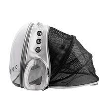 Expandable Travel Cat Backpack Carrier Polarized Tinted Bubble Window Pet Backpack Grey - view 2