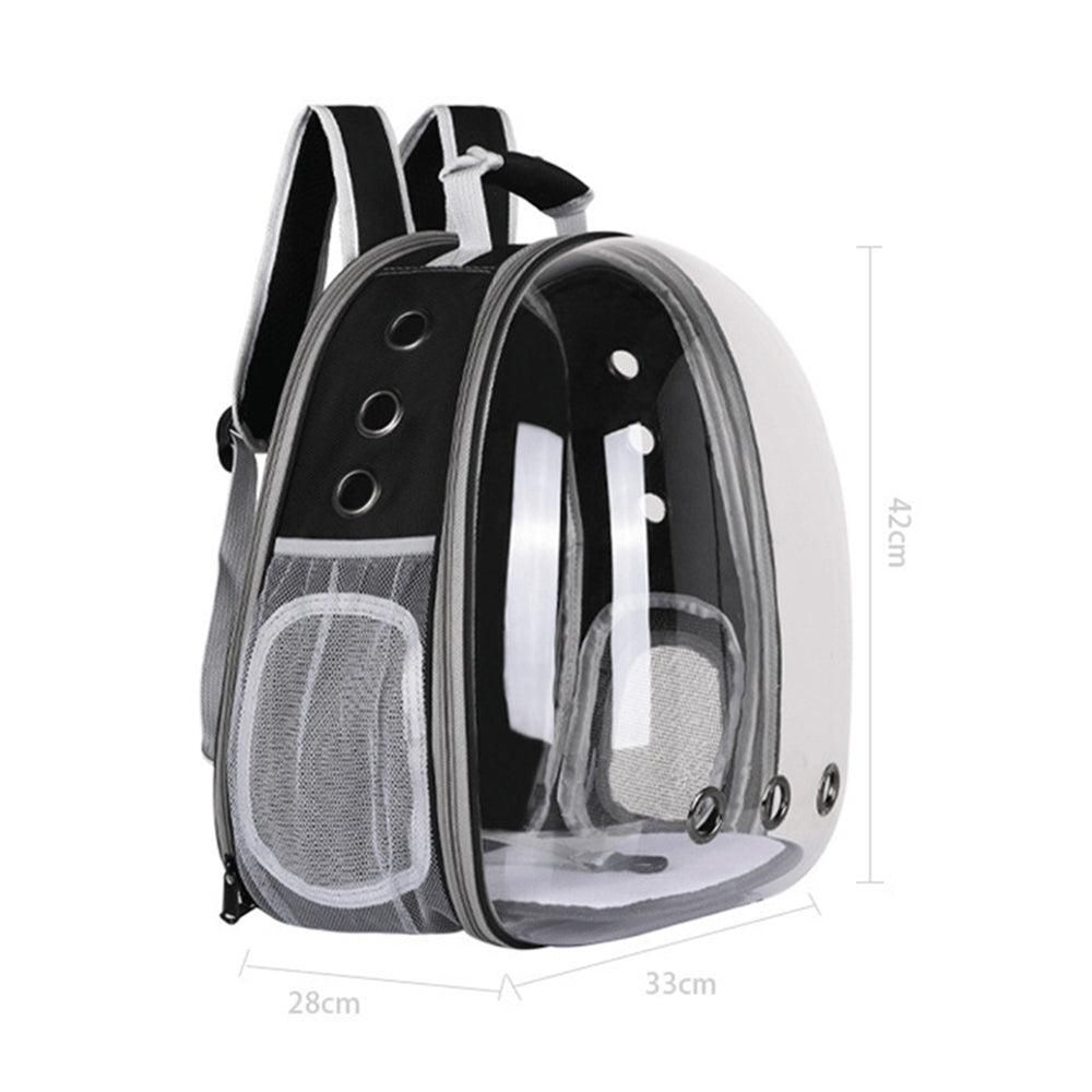 Expandable Travel Cat Backpack Carrier Polarized Tinted Bubble Window Pet Backpack Grey - view 3