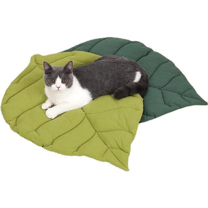 Double-Sided Available Pet Mattress Pad Leaf Shape Puppy Cat Bed Mat Style 1 - view 4