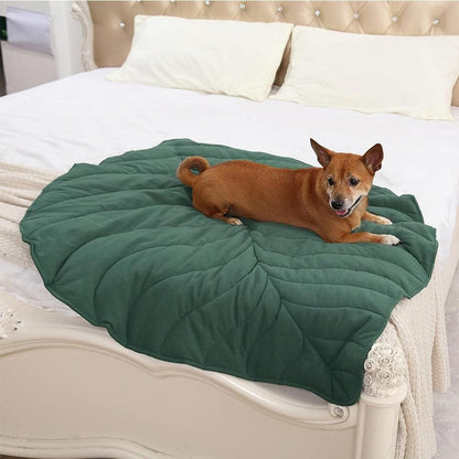 Double-Sided Available Pet Mattress Pad Leaf Shape Puppy Cat Bed Mat Style 1 - view 6