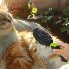 2PCS Pet Grooming Brushes Deshedding Bath Brush for Dogs Cats & Horses Green - view 2
