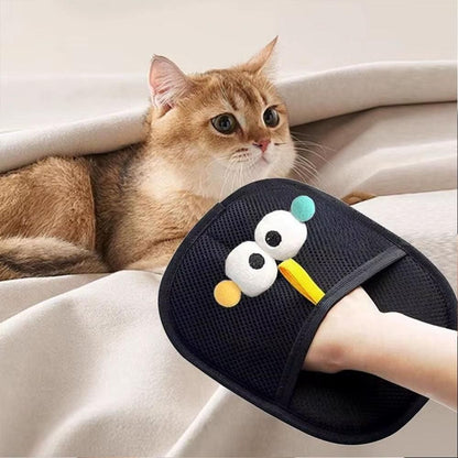 2PCS Static Removal Pet Hair Gloves - Grooming Gloves for Dogs and Cats Indoor Use - view 3