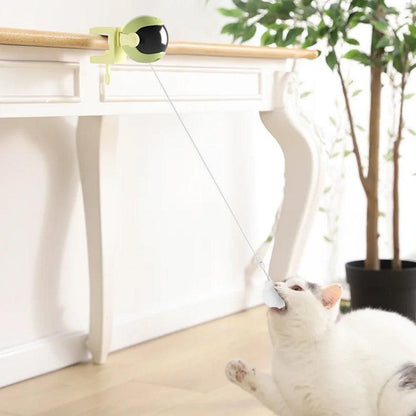 Electric Interactive Cat Toys Automatic Lifting Cat Teaser Toys Set Green - view 5