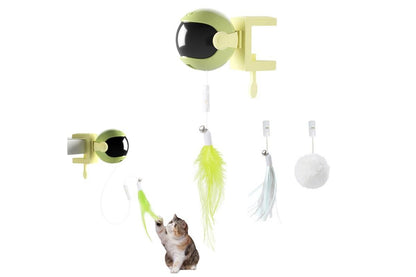 Electric Interactive Cat Toys Automatic Lifting Cat Teaser Toys Set Green - view 8