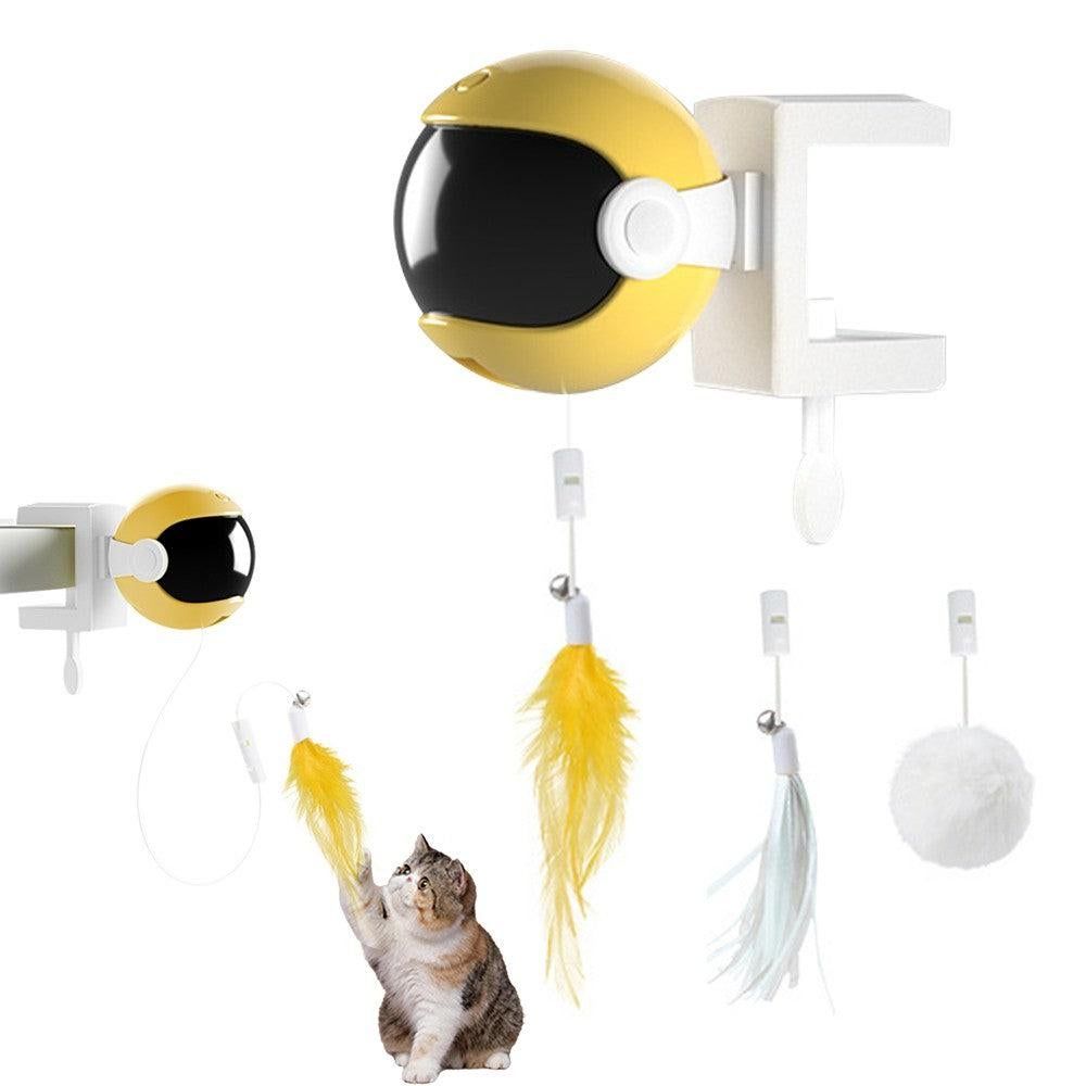 Electric Interactive Cat Toys Automatic Lifting Cat Teaser Toys Set Green - view 9