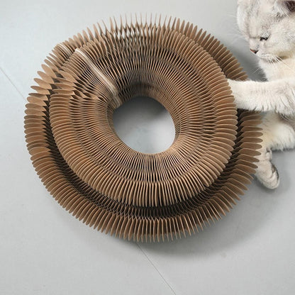 Organ Cat Toy Transformable Interactive Cardboard Toy with Track and Bell Ball - view 2