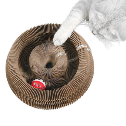 Organ Cat Toy Transformable Interactive Cardboard Toy with Track and Bell Ball - view 5
