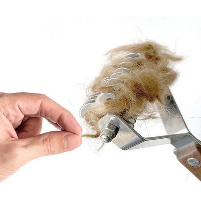 Large 2-Sided Undercoat Rake for Dogs & Cats Pet Grooming Dematting Brush - view 6