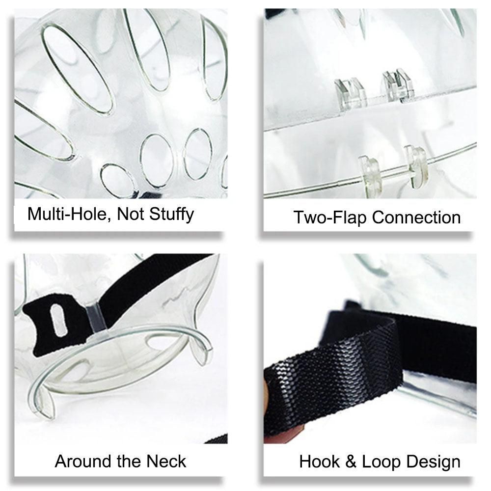 Transparent Cat Hood Astronaut Helmet Muzzle Mask Preventing Biting and Licking - Small - view 4