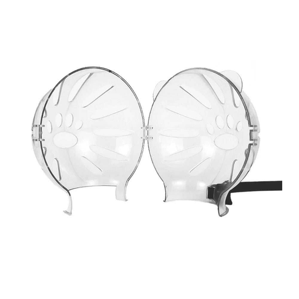 Transparent Cat Hood Astronaut Helmet Muzzle Mask Preventing Biting and Licking - Small - view 6