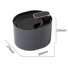 Pet Water Fountain Cat Dog Automatic Electric Drinking Dispenser with Red Light Indicator Black - view 2