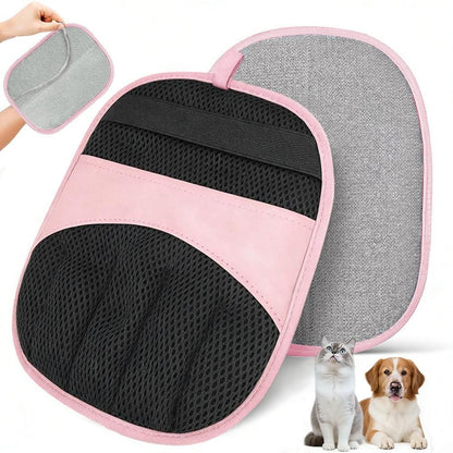 Electrostatic Pet Hair Remover Gloves Reusable Pink - view 7