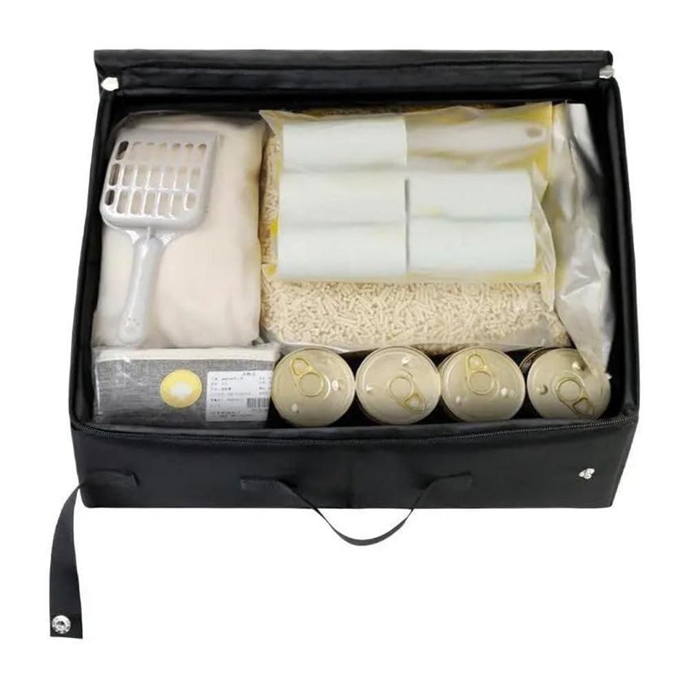 Portable Foldable Cat Travel Litter Box - Waterproof & Easy to Clean Black - view 5