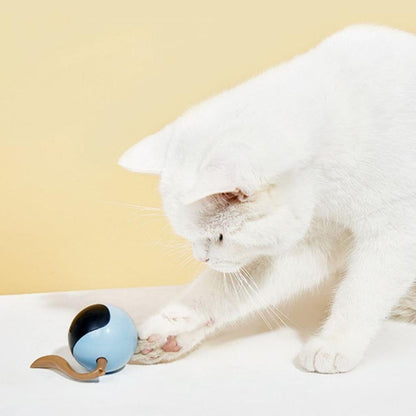 Electric Automatic Rolling Chase Ball Toy Interactive Cat Ball Toy Light Blue - view 2