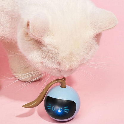 Electric Automatic Rolling Chase Ball Toy Interactive Cat Ball Toy Light Blue - view 3