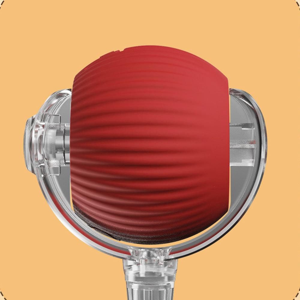 Interactive Cat Toy Moving Cat Ball with Dragonfly Tail Indoor Auto-Turn Cat Toy Red - view 6
