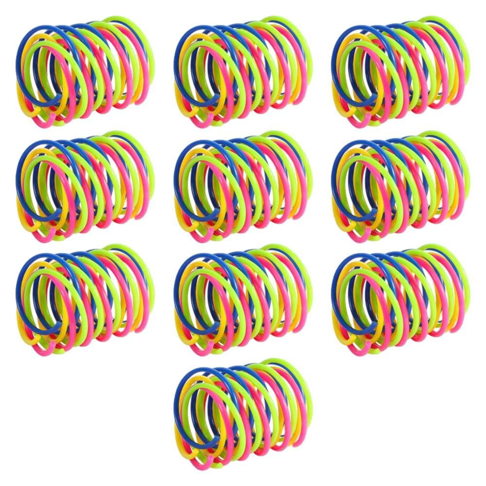 40Pcs Cat Spring Toys Colorful Cat Spiral Bouncy Toys Interactive Toys for Cats and Kittens - view 10