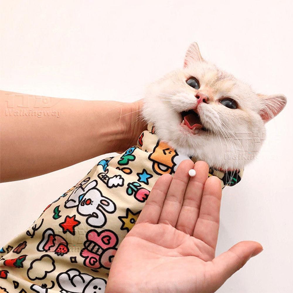 Anti-Escape Cat Grooming Wrap Mat Anti-Scratch Calming Wrap for Pet Nail Clipping Multifunctional Pet Mat - M - view 4