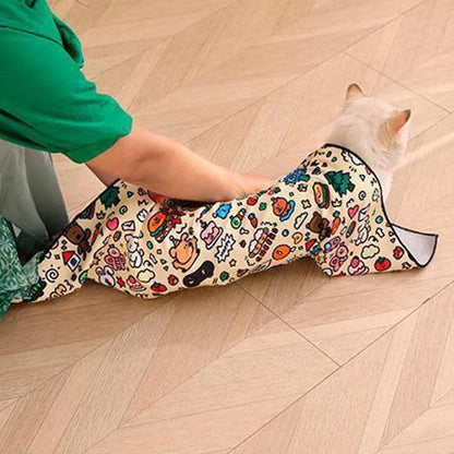 Anti-Escape Cat Grooming Wrap Mat Anti-Scratch Calming Wrap for Pet Nail Clipping Multifunctional Pet Mat - M - view 6