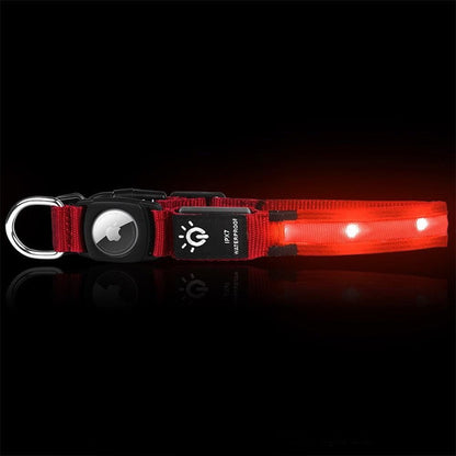 Luminous LED Pet Dog Collar Light-up USB Rechargeable Dog Collar Red - L - view 5
