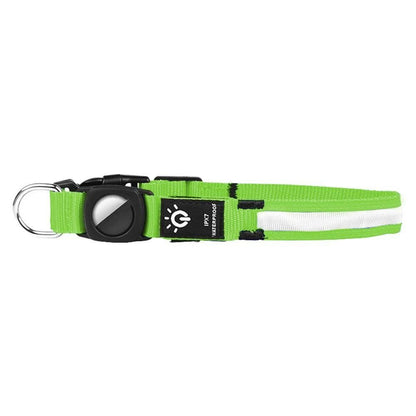 Luminous LED Pet Dog Collar Light-up USB Rechargeable Dog Collar Green - L - view 4