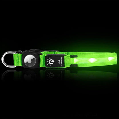 Luminous LED Pet Dog Collar Light-up USB Rechargeable Dog Collar Green - L - view 5