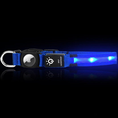 Luminous LED Pet Dog Collar Light-up USB Rechargeable Dog Collar Blue - L - view 4