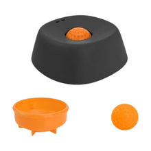 Slow Feeder Dog Bowl with Rolling Ball for Treats Snacks Training Black - view 2