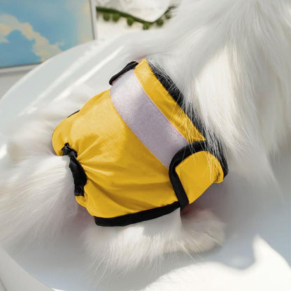 Washable Female Pet Nappy Diaper Dog Cat Physiological Pants Yellow - XL - view 5