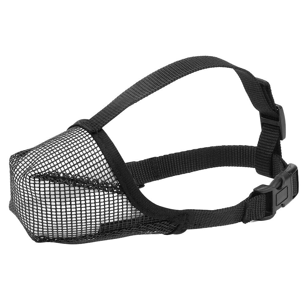 Soft Mesh Covered Dog Muzzle with Adjustable Straps Anti-Biting Breathable Pet Muzzle XL - view 4