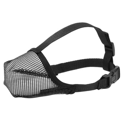 Soft Mesh Covered Dog Muzzle with Adjustable Straps Anti-Biting Breathable Pet Muzzle XL - view 4