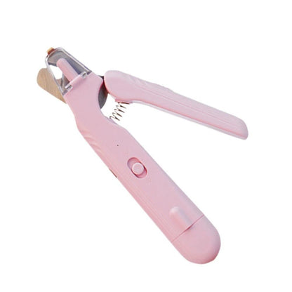 2-in-1 Pet Nail Grinder with LED Lights USB Rechargeable Dog Nail Clippers Cats Claw Trimmer Pink - view 6