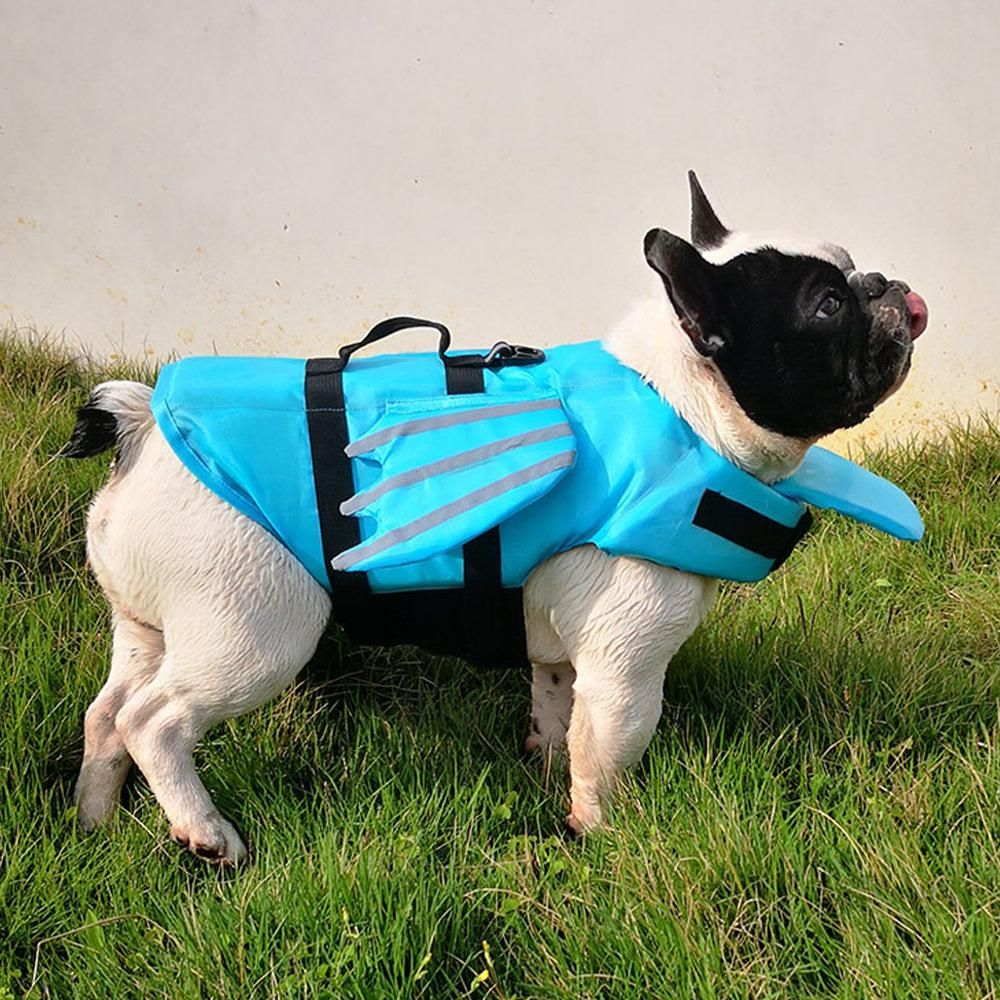 Dog Life Jacket Wings Pet Life Vest Adjustable Dog Flotation Swim Vest Blue - XS - view 5