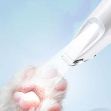 Dog Paw Trimmer with LED Light Rechargeable Pet Hair Clippers for Small Dogs Cats White - view 2