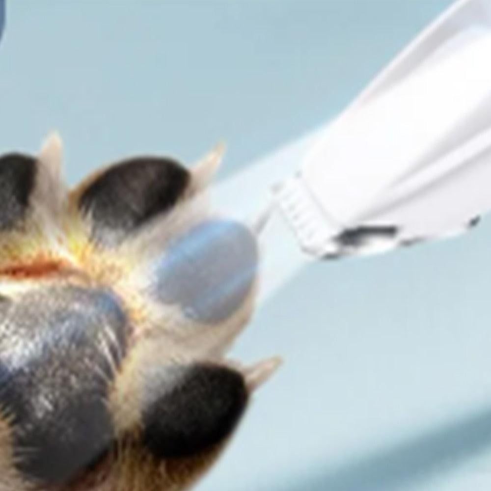 Dog Paw Trimmer with LED Light Rechargeable Pet Hair Clippers for Small Dogs Cats White - view 3