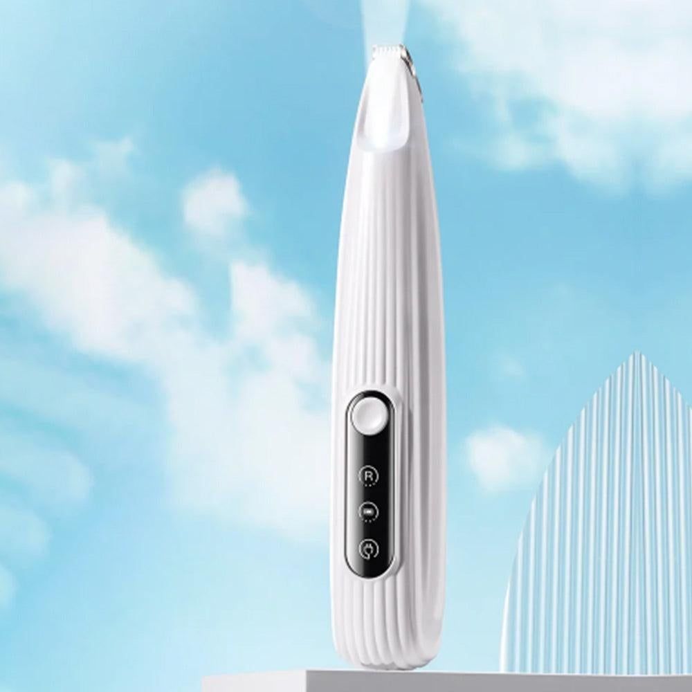 Dog Paw Trimmer with LED Light Rechargeable Pet Hair Clippers for Small Dogs Cats White - view 4