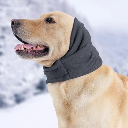 Dog Calming Ear Wraps Ear Protection Cover Pet Dog Head Muff Dark Gray - S - view 6