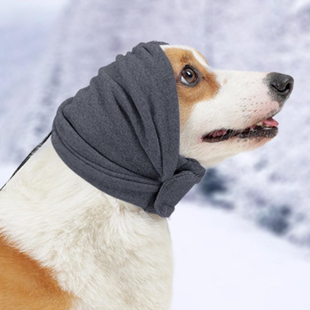 Dog Calming Ear Wraps Ear Protection Cover Pet Dog Head Muff Dark Gray - S - view 7