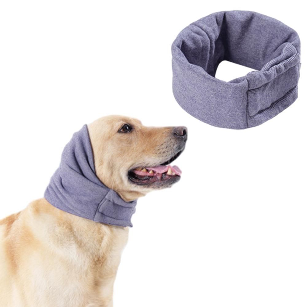 Dog Calming Ear Wraps Ear Protection Cover Pet Dog Head Muff Dark Gray - S - view 9
