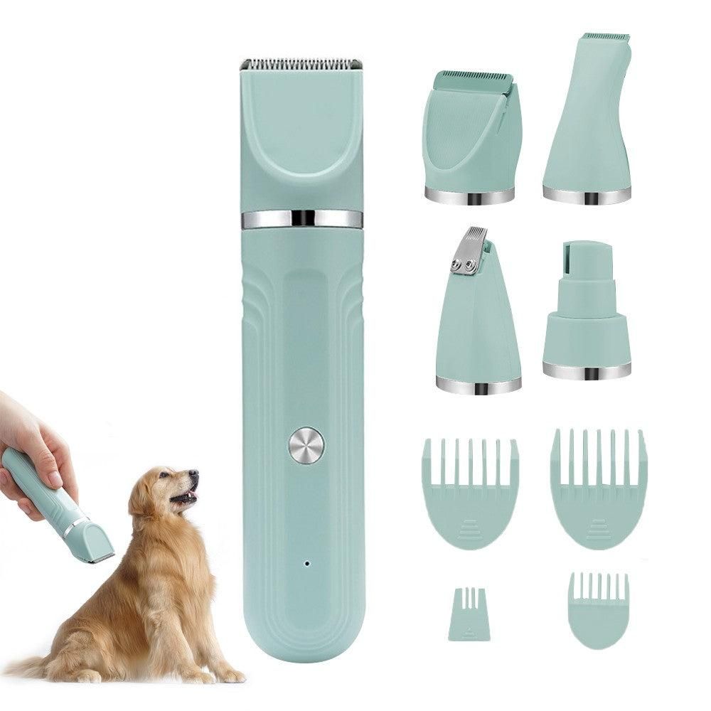 4-in-1 Dog Hair Clipper Dog Paw Trimmer Dog Grooming Kit White - view 5