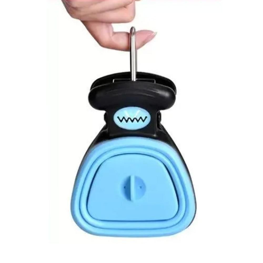 Handheld Foldable Pet Pooper Scooper - Easy Poop Pickup and Cleaner Blue - view 6
