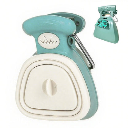 Handheld Foldable Pet Pooper Scooper - Easy Poop Pickup and Cleaner Blue - view 9