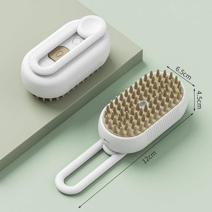 3-in-1 Pet Spray Comb Dog Cat Hair Brush Massage Comb for Removing Tangled Hair White - view 3