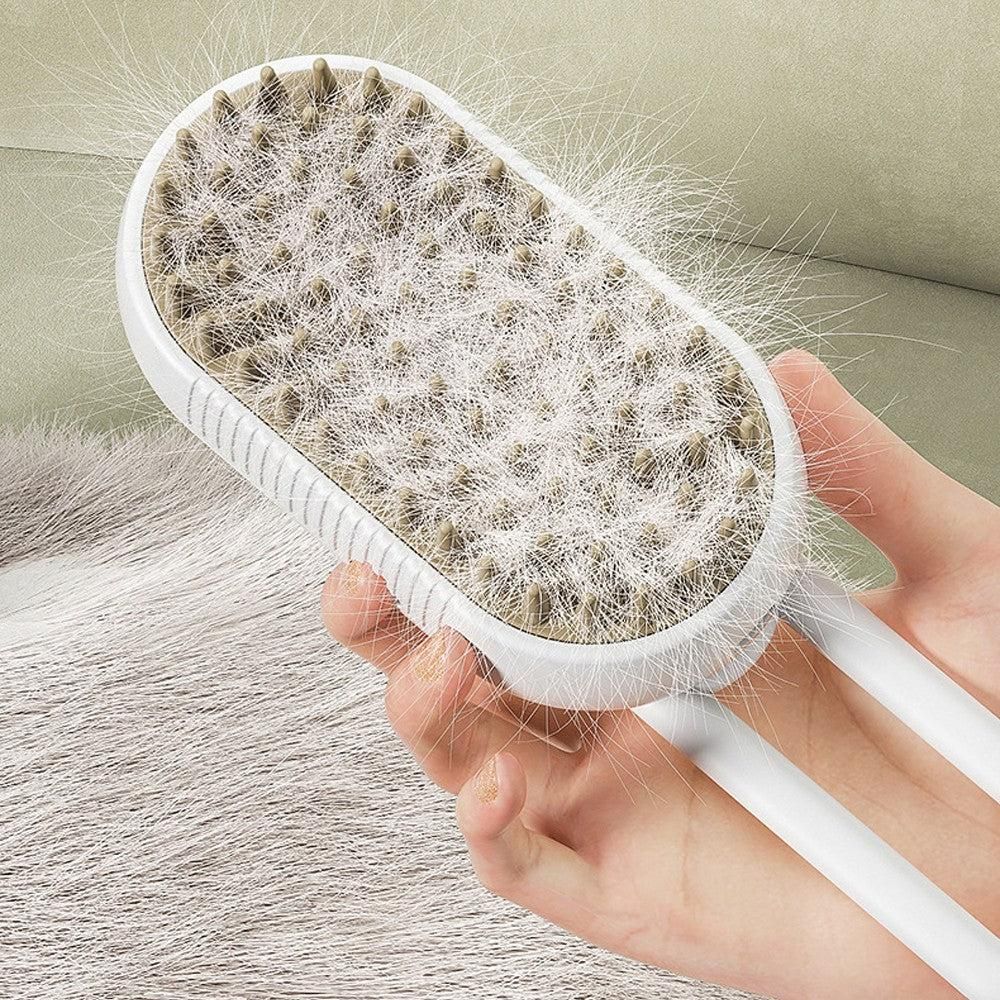 3-in-1 Pet Spray Comb Dog Cat Hair Brush Massage Comb for Removing Tangled Hair White - view 4