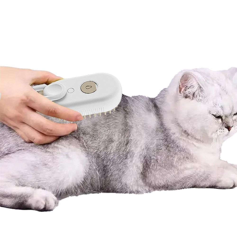 3-in-1 Pet Spray Comb Dog Cat Hair Brush Massage Comb for Removing Tangled Hair White - view 5